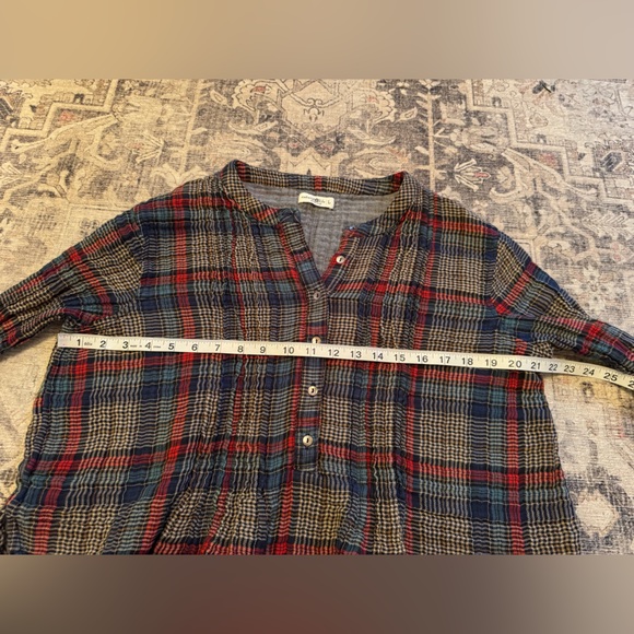 Natural Life Plaid Montana Top, Size Large - Picture 6 of 7